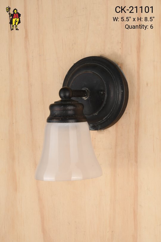 Simple Bronze Distressed Down Light Wall Sconce