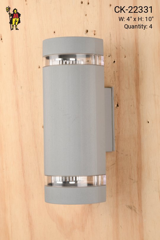 Gray Post Modern Up-Down Wall Sconce