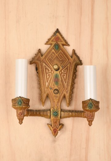 Gothic Two Light Wall Sconce