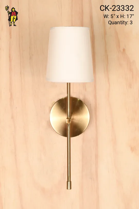 Simple Brass One Light Wall Sconce