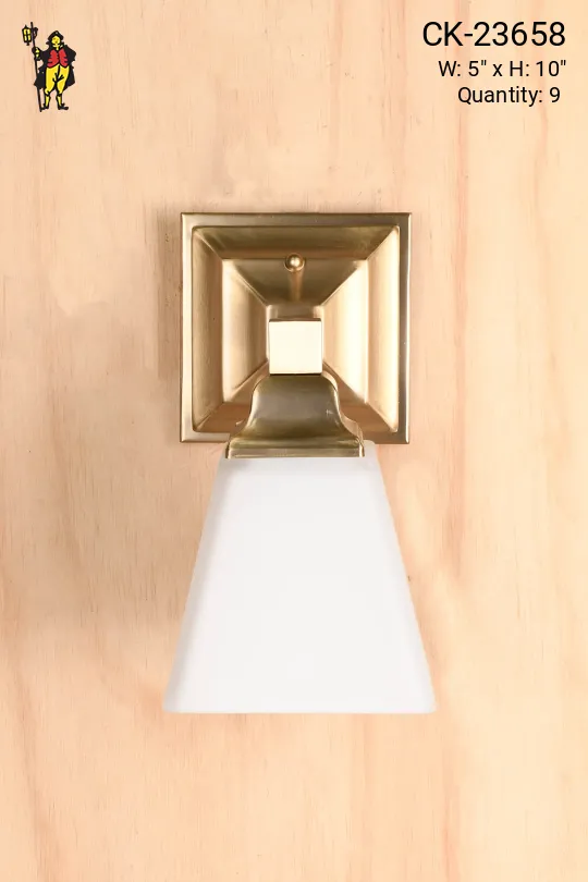 Simple Brass Downlight Wall Sconce