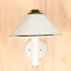 White Metal Shaded One Light Post Modern Wall Sconce #0