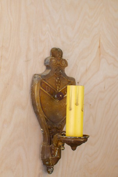 Medieval Single Candle Wall Sconce Gothic Wall Lights Collection City Knickerbocker Lighting Rentals