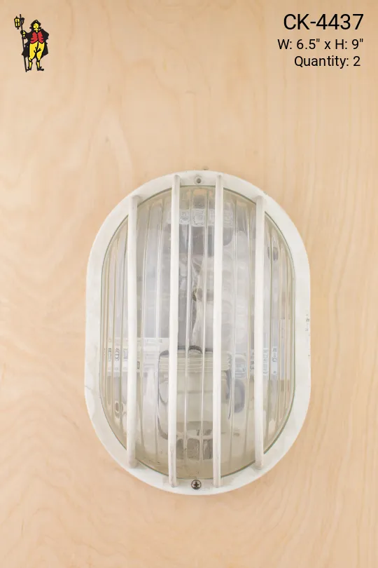 White Plastic Cage Light