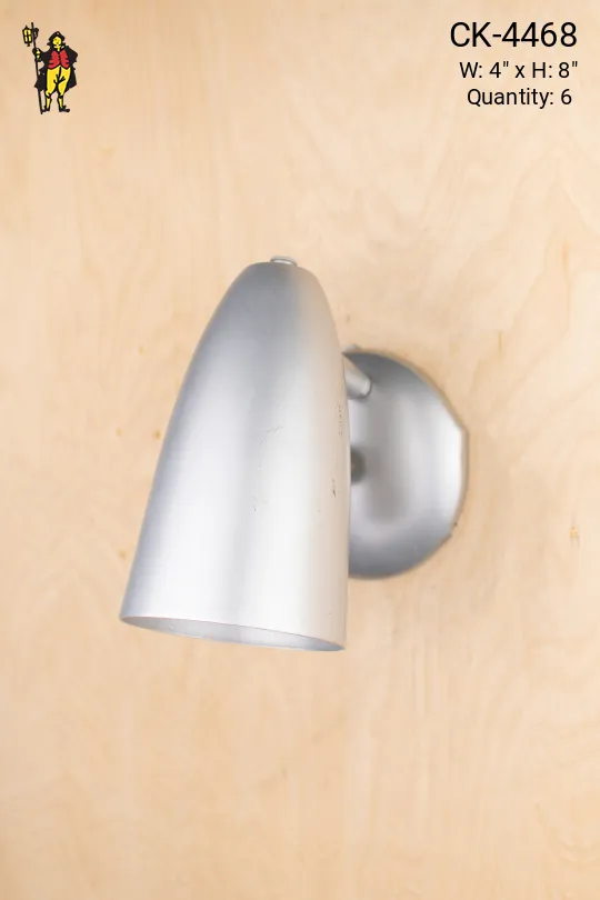 Single Nickel Bullet Reflector Wall Sconce
