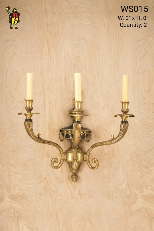 Three Candle Wall Sconce
