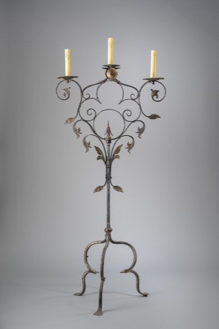 Electrified Floor Standing Gothic Candelabra | Floor Lamps | Collection ...