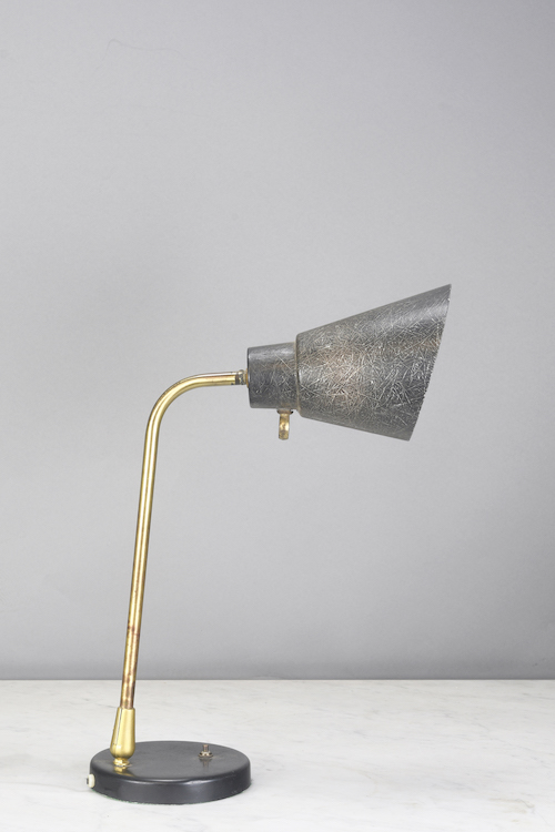 Mid Century Brass & Black Desk Lamp | Desk Lamps | Collection