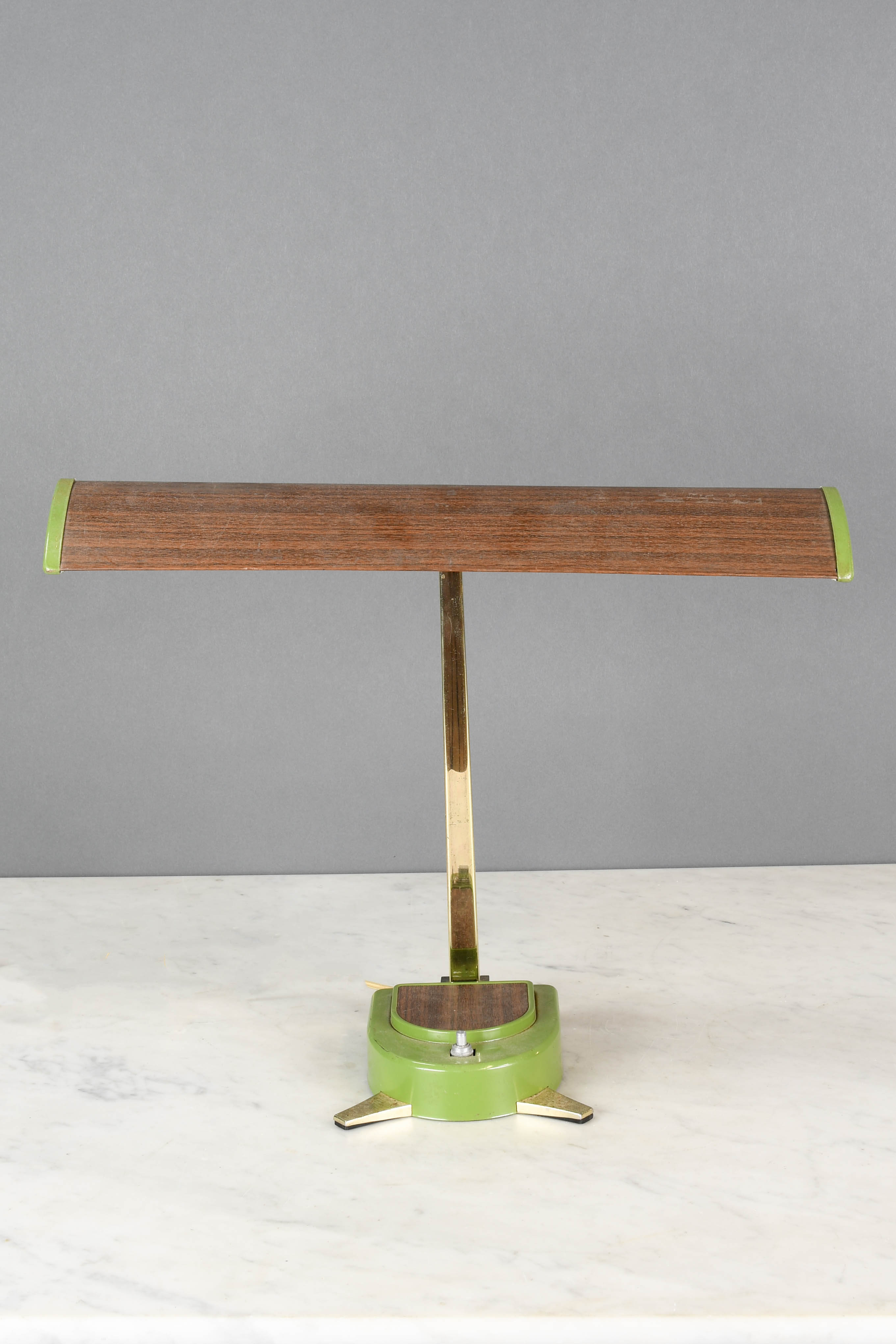 Fluorescent Wooden & Green Desk Lamp Desk Lamps Collection City