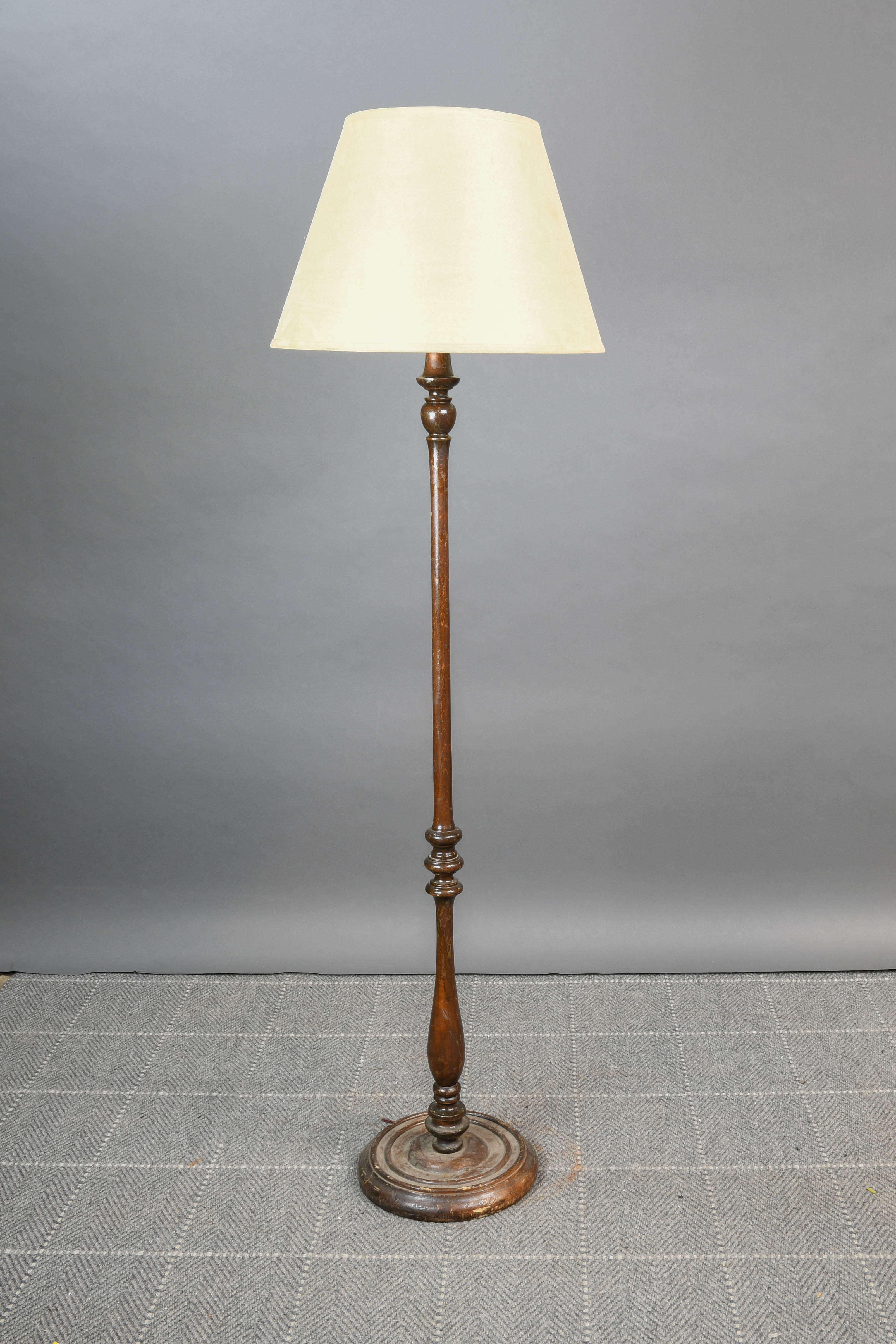 Best Buy: Camden&Wells Simone Floor Lamp Rustic Oak/Brass FL1161