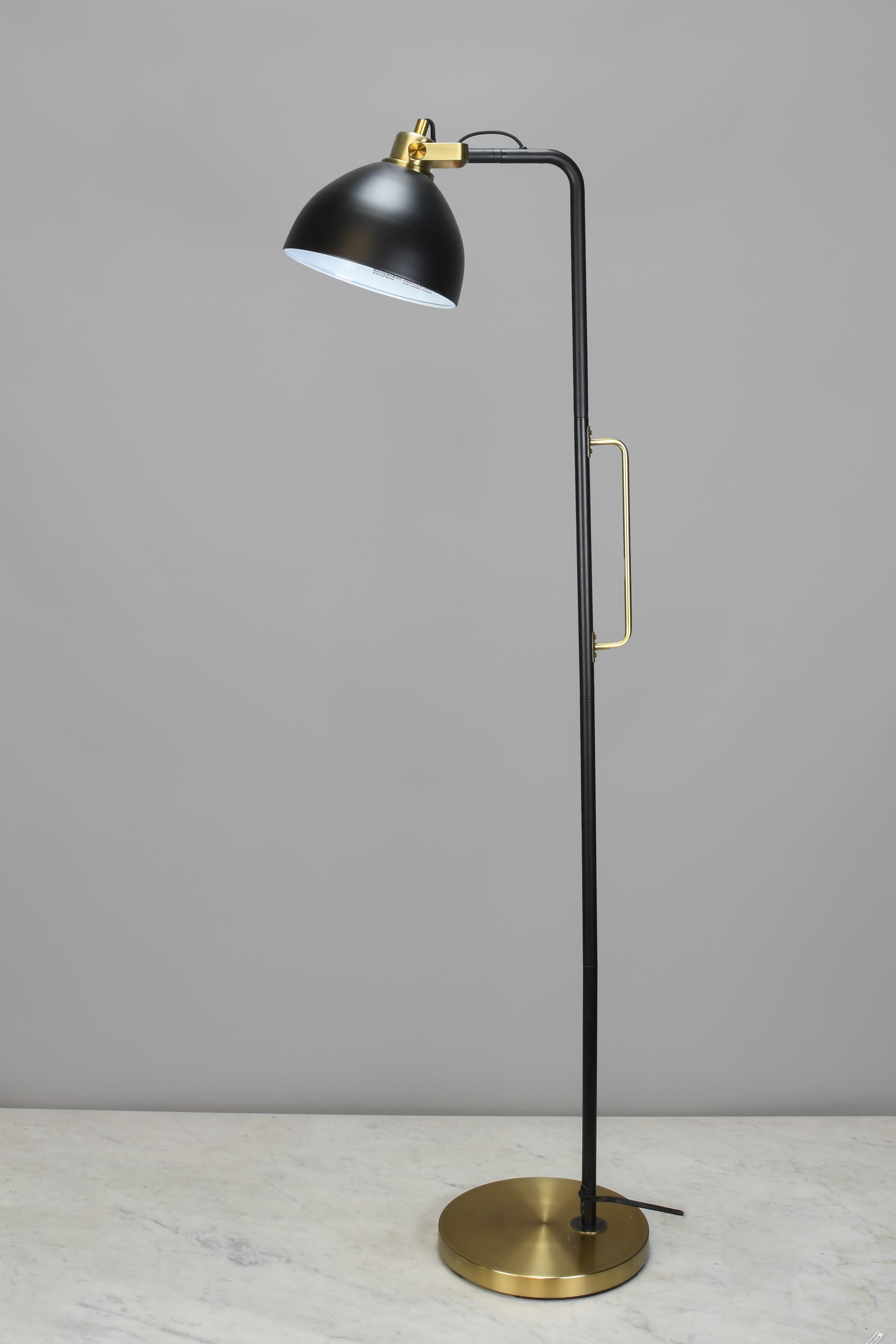 Adjustable Brass Reading Floor Lamp, Floor Lamps, Collection, City  Knickerbocker
