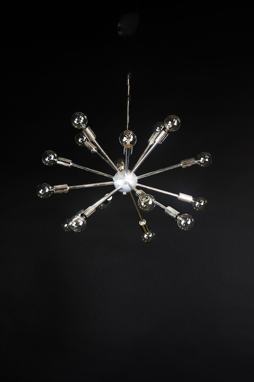 Sputnik Style Nickel Hanging Fixture Hanging Fixtures Collection