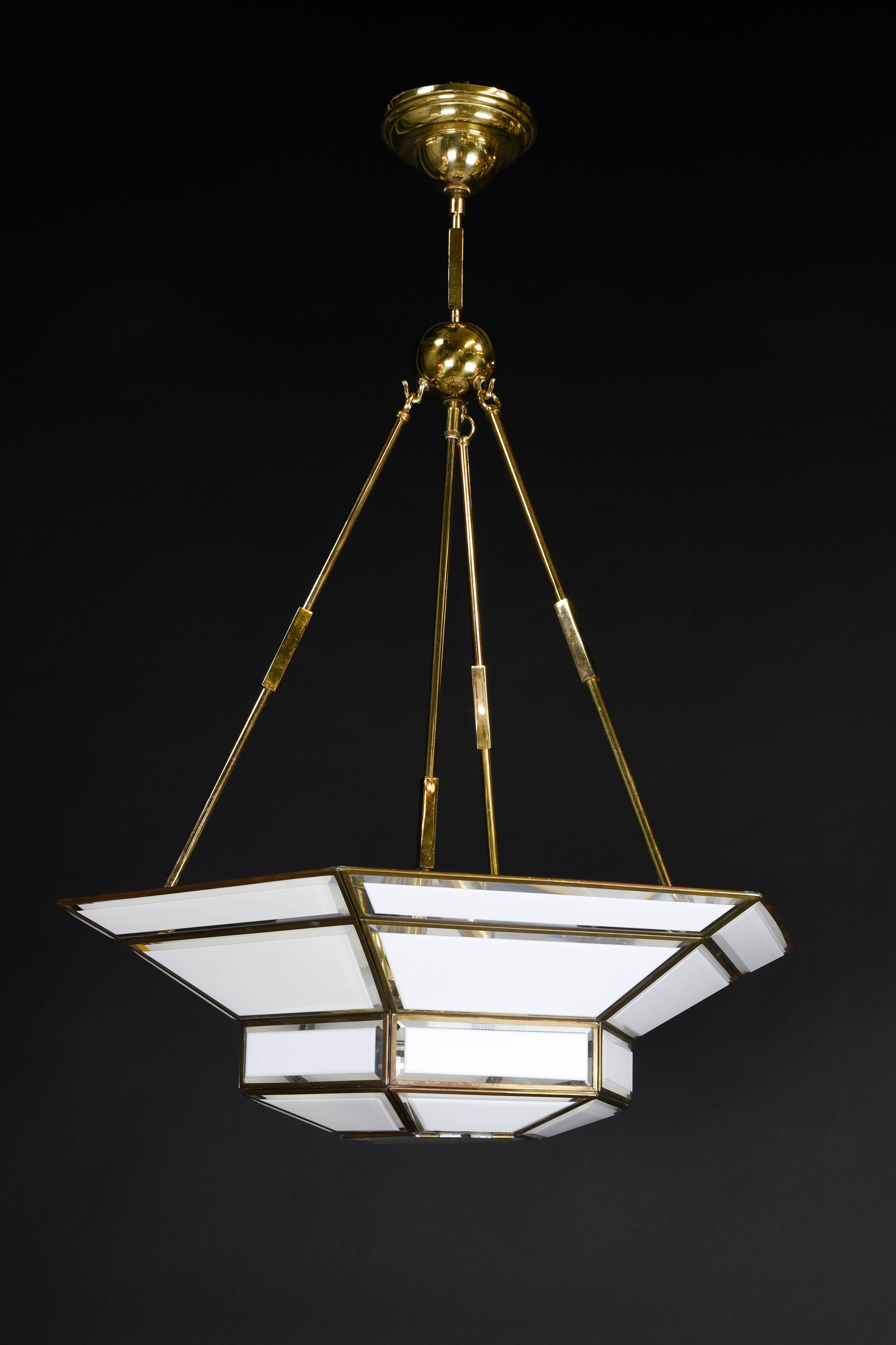 Milk Glass Bowl Chandelier Hanging Fixtures Collection City