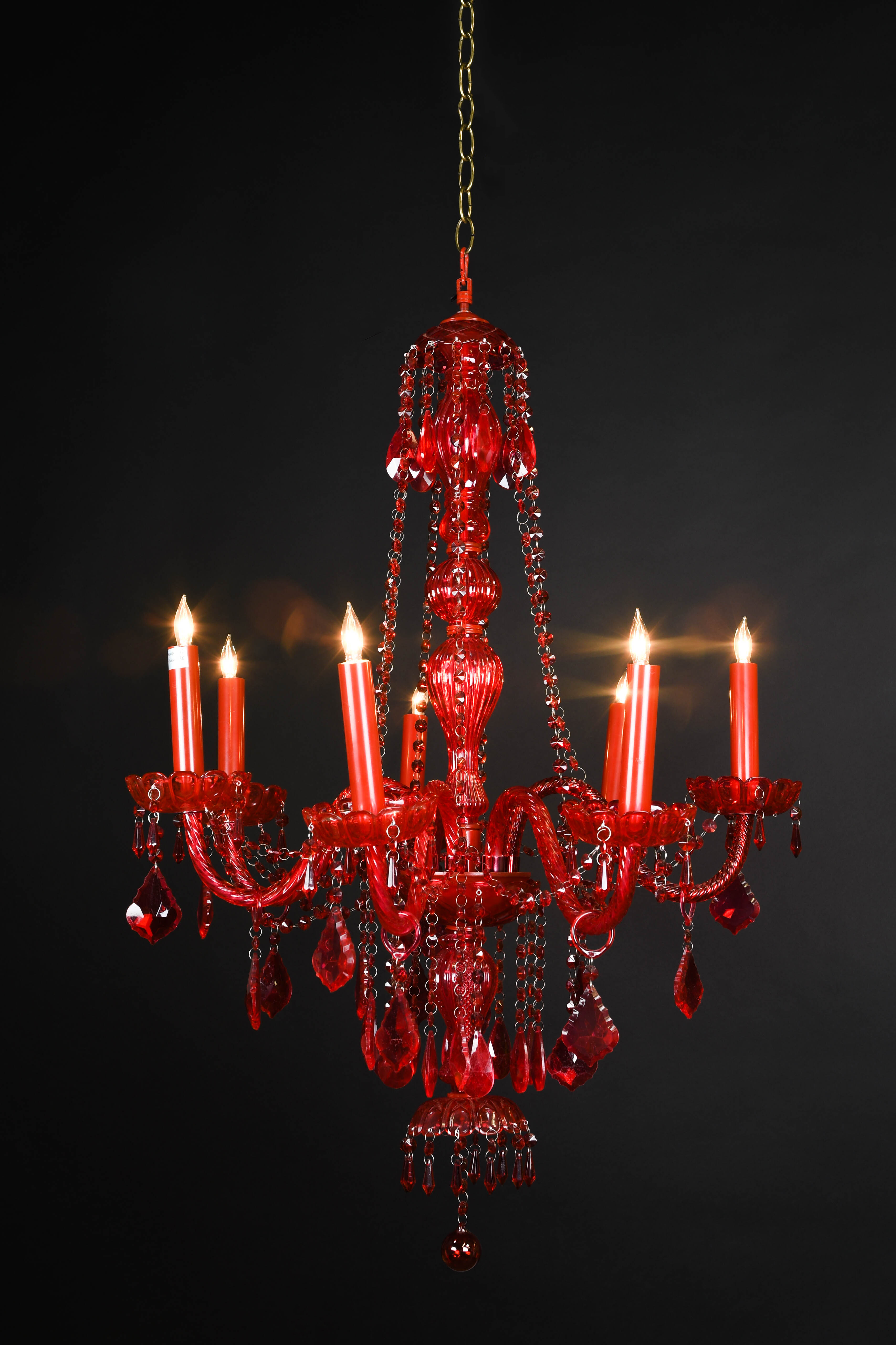 Red Crystal Chandelier | Hanging Fixtures | Collection | City
