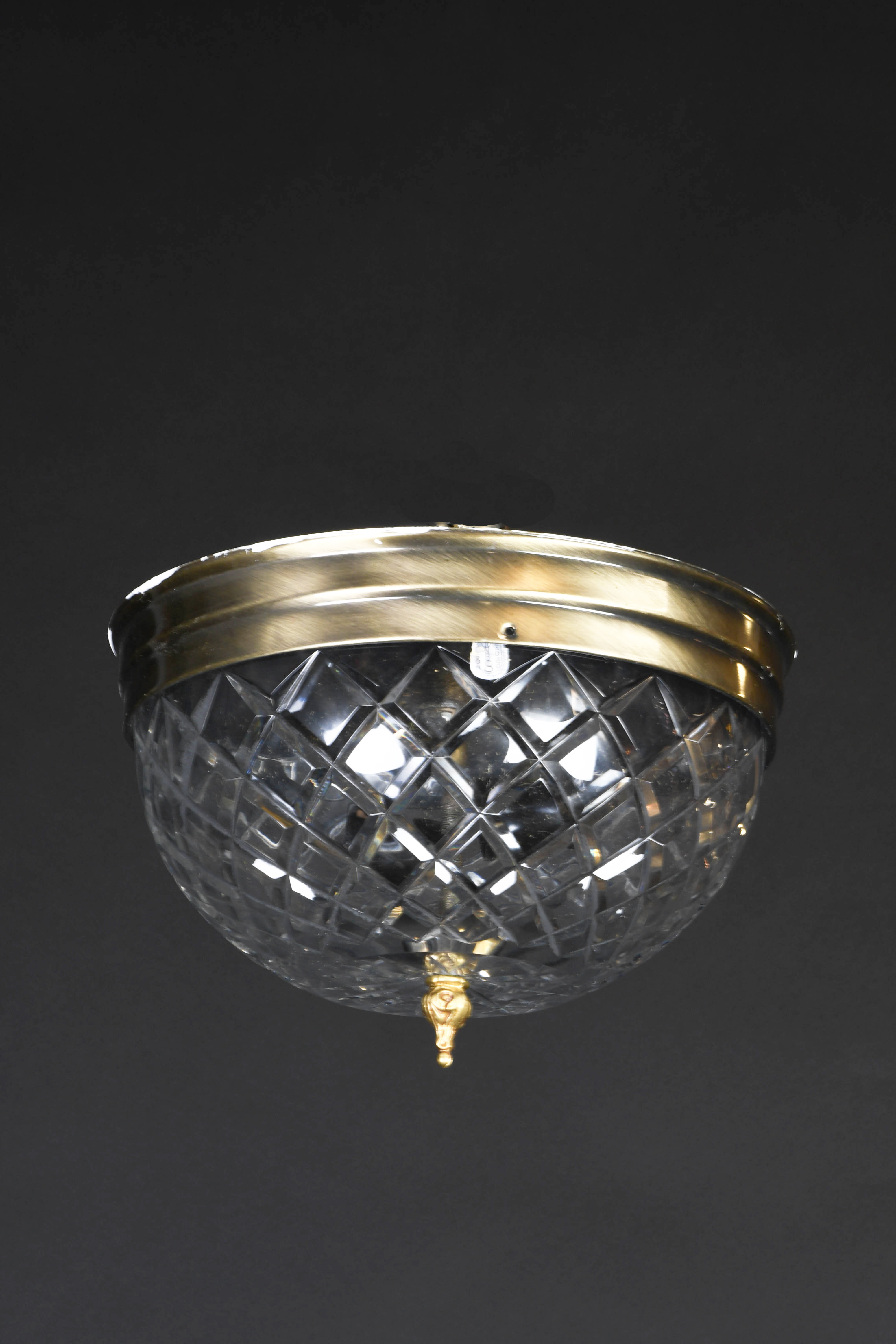 Crystal Bowl Flush Mount Fixture Hanging Fixtures Collection City