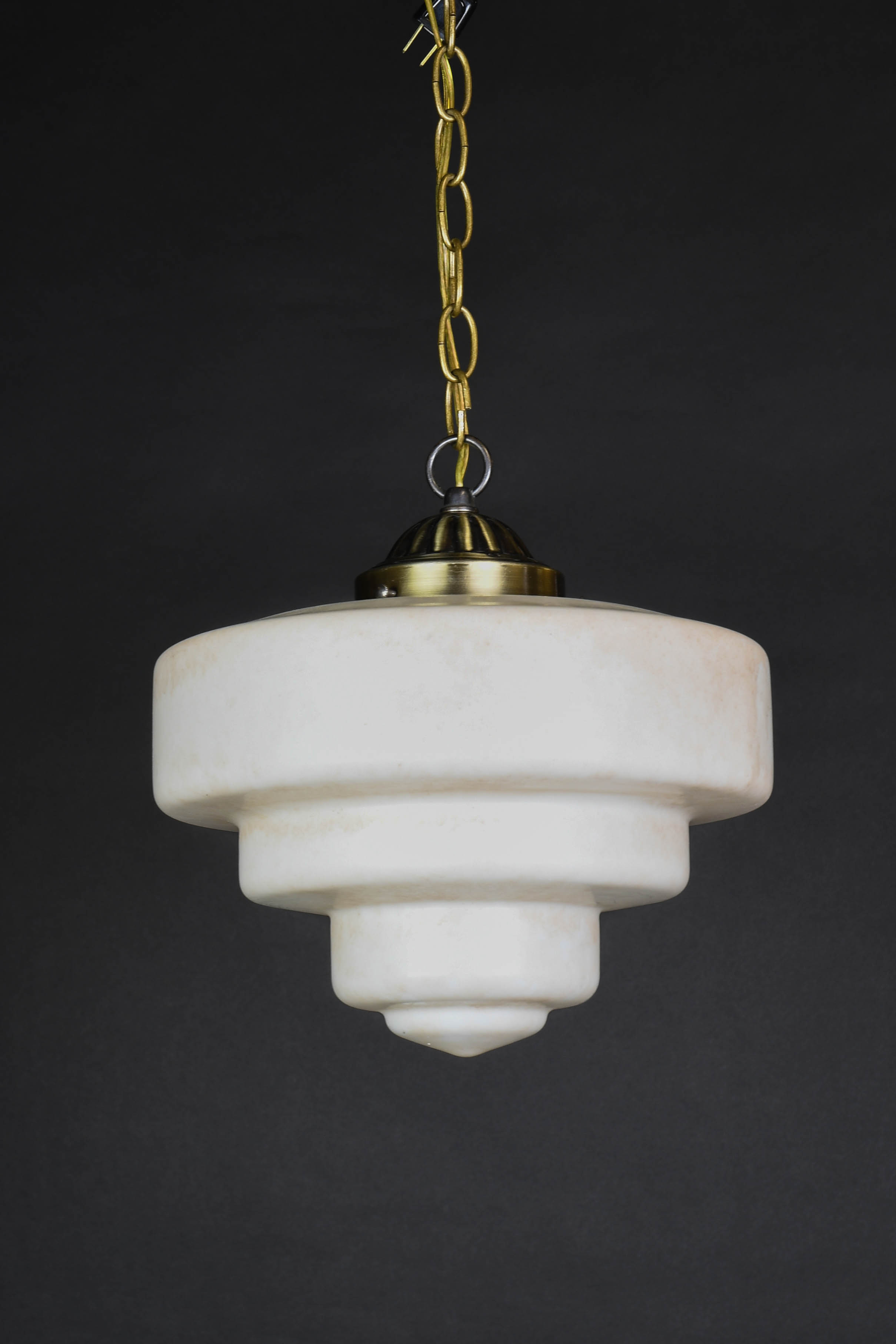 12" Step Glass Globe Hanging Pendant Hanging Fixtures Collection