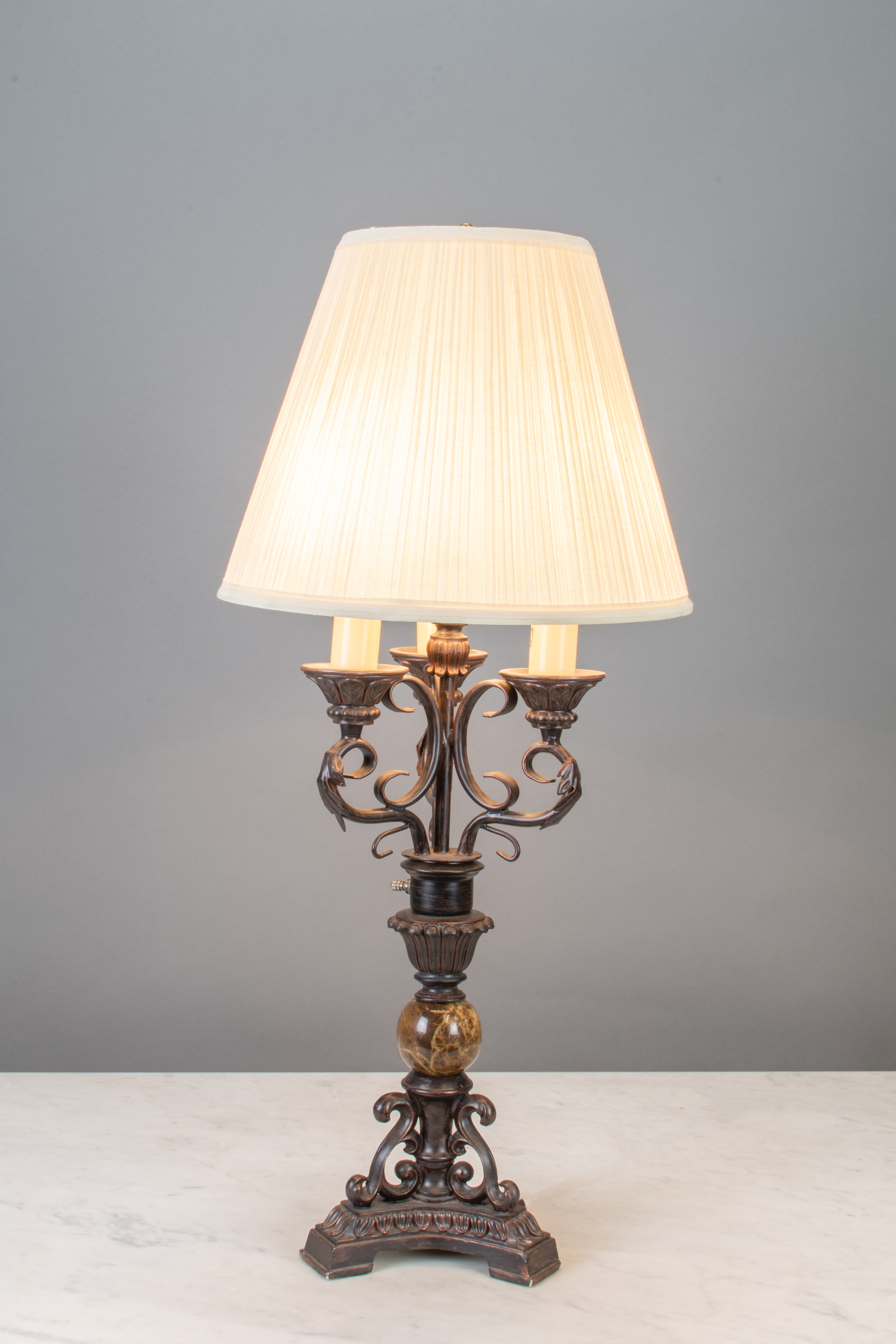 Victorian Three Candle Table Lamp | Table Lamps | Collection