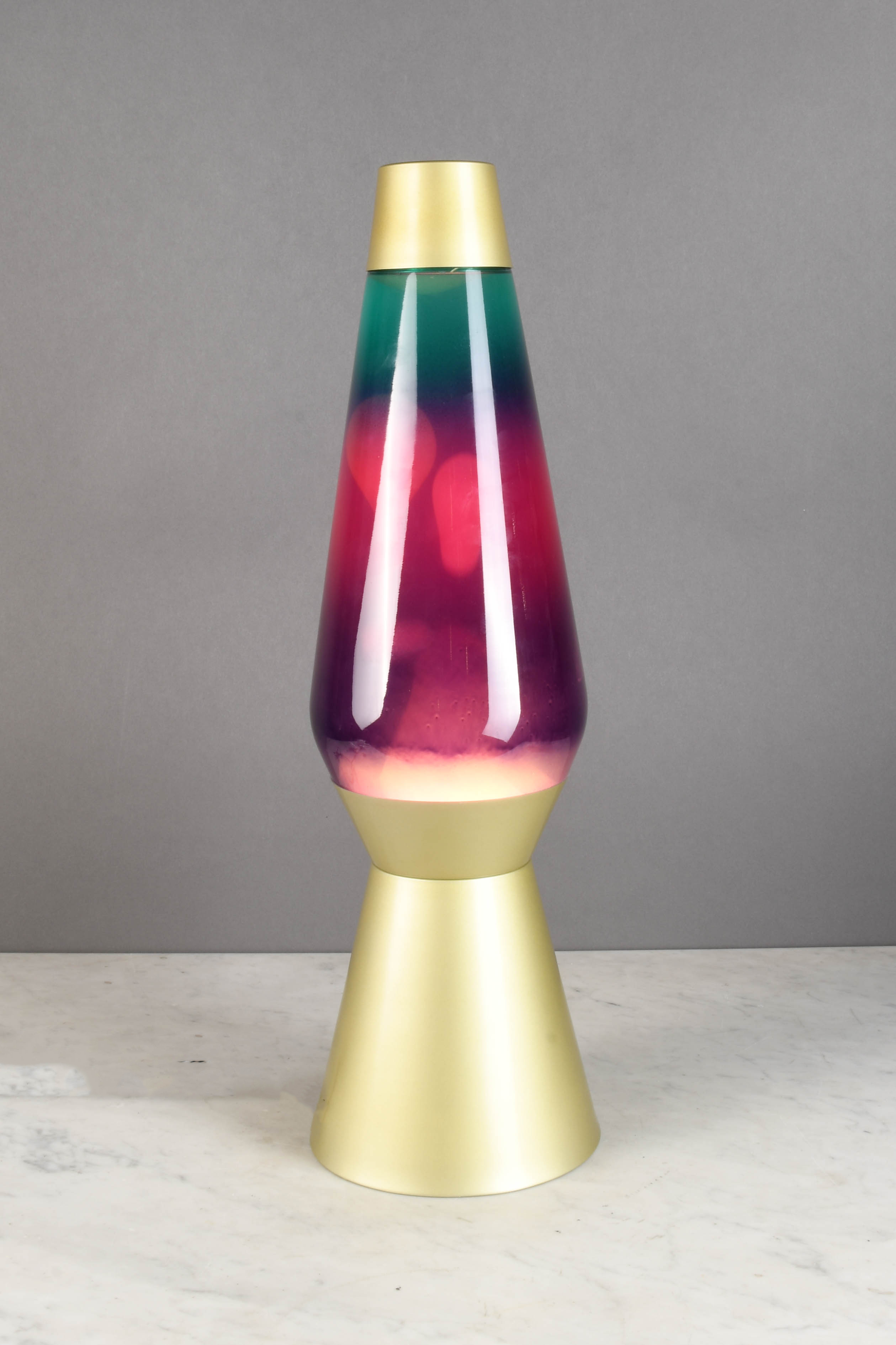 Oversize Gold Finished Lava Lamp Table Lamps Collection City
