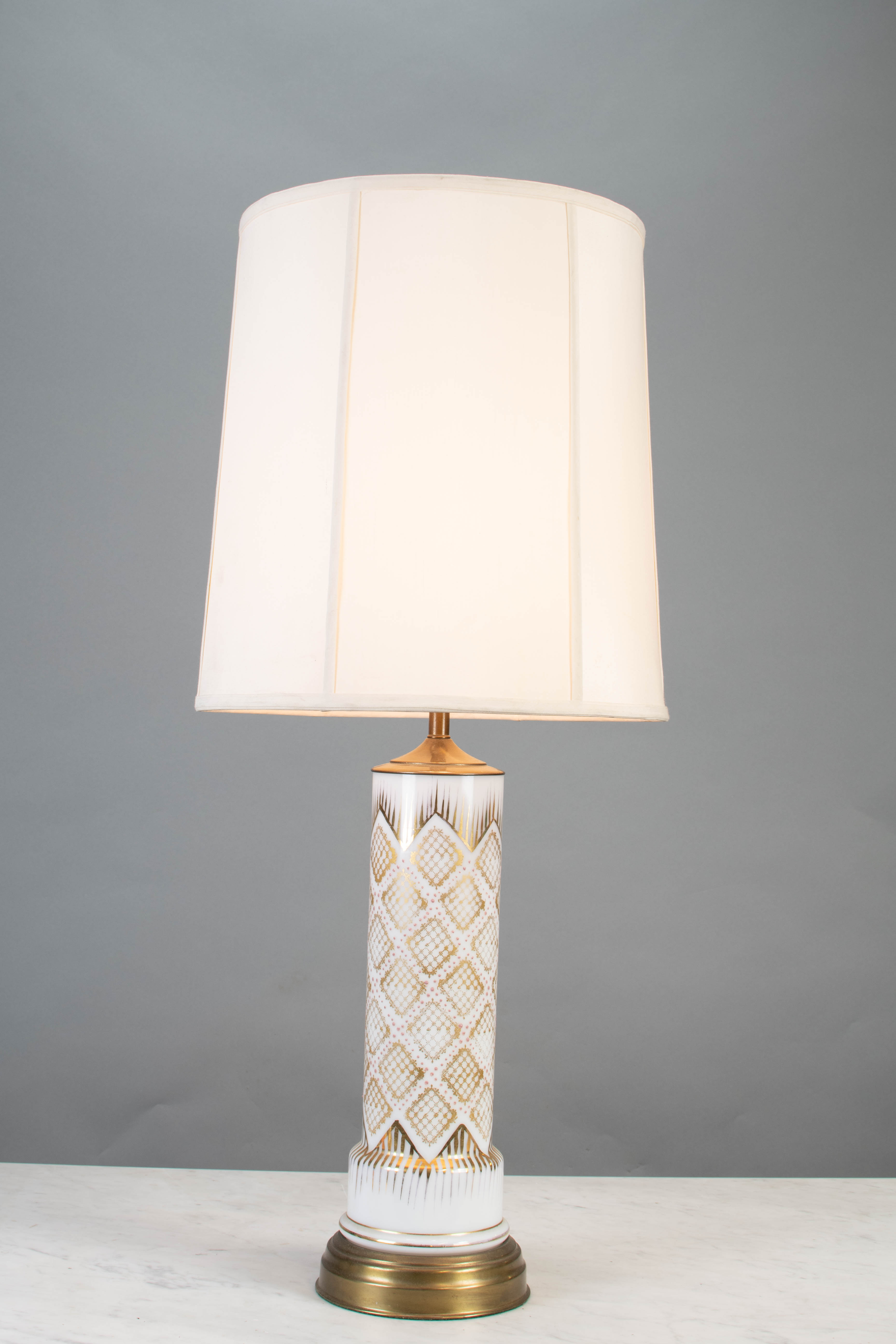 Geometic Pattern Ceramic Table Lamp Table Lamps Collection City Knickerbocker Lighting 5301