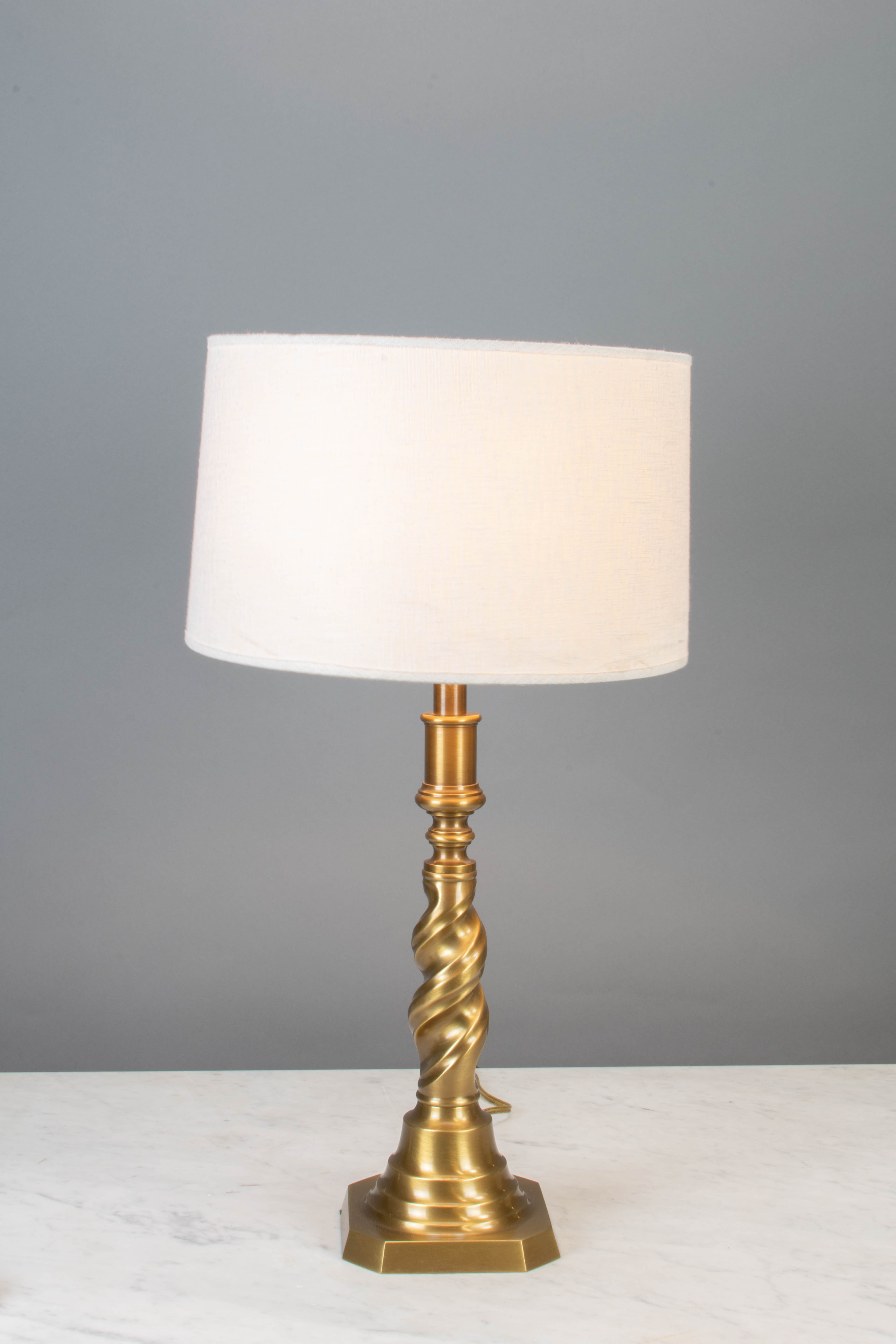 Brass Swirl Table Lamp Table Lamps Collection City Knickerbocker Lighting Rentals 4683