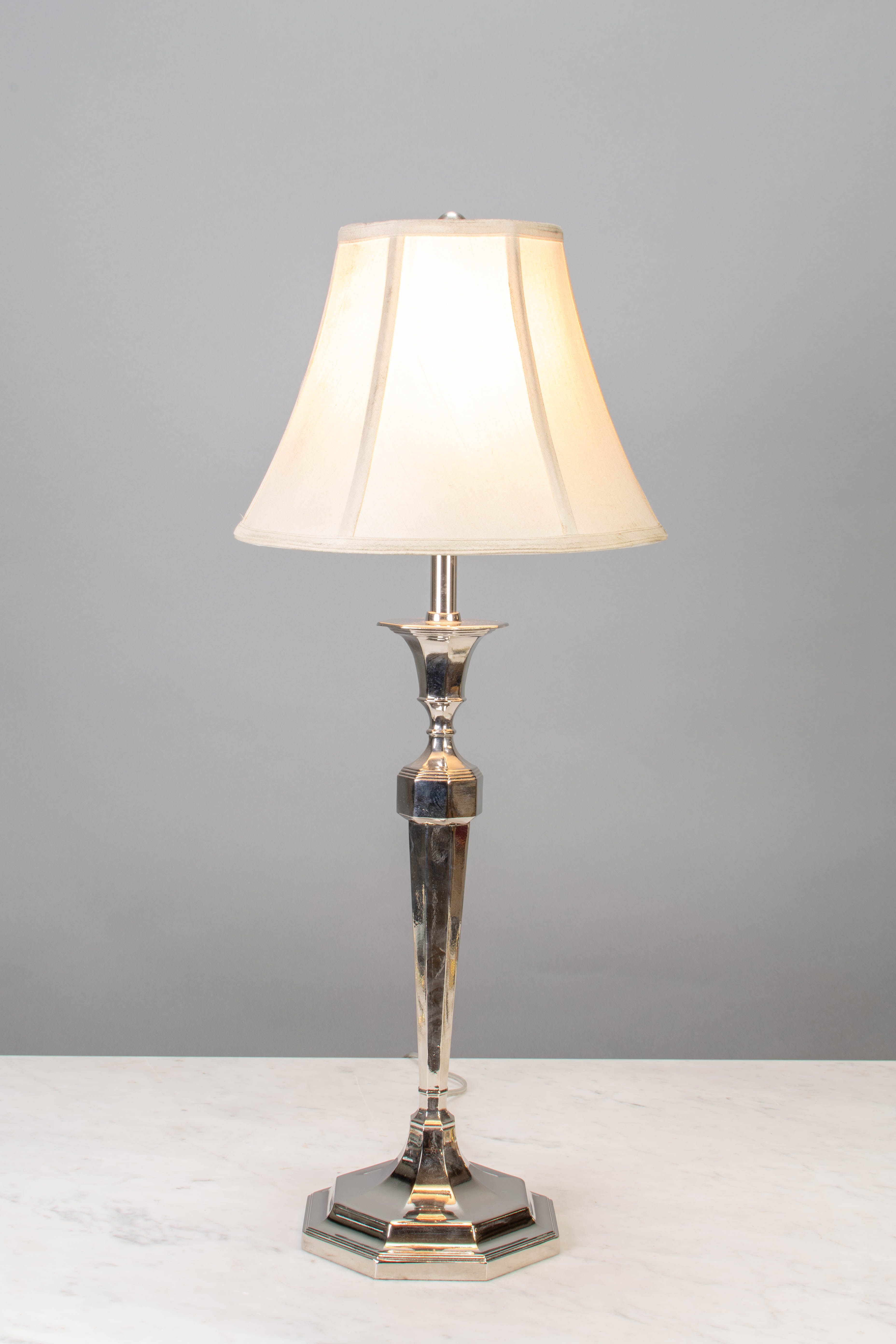 Silver Single Candle Table Lamp Table Lamps Collection City