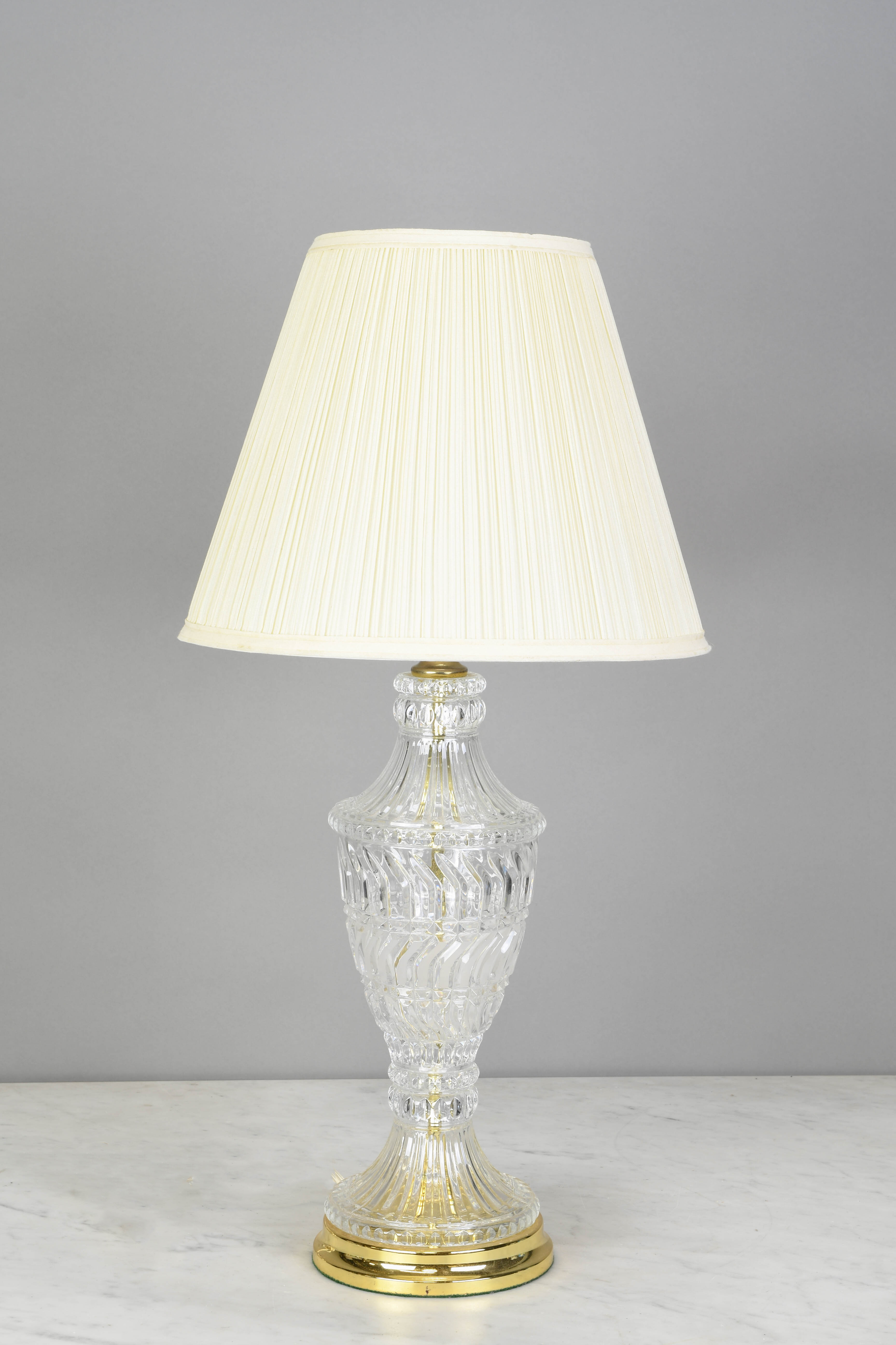 Traditional Crystal & Brass Table Lamp, Table Lamps, Collection, City  Knickerbocker