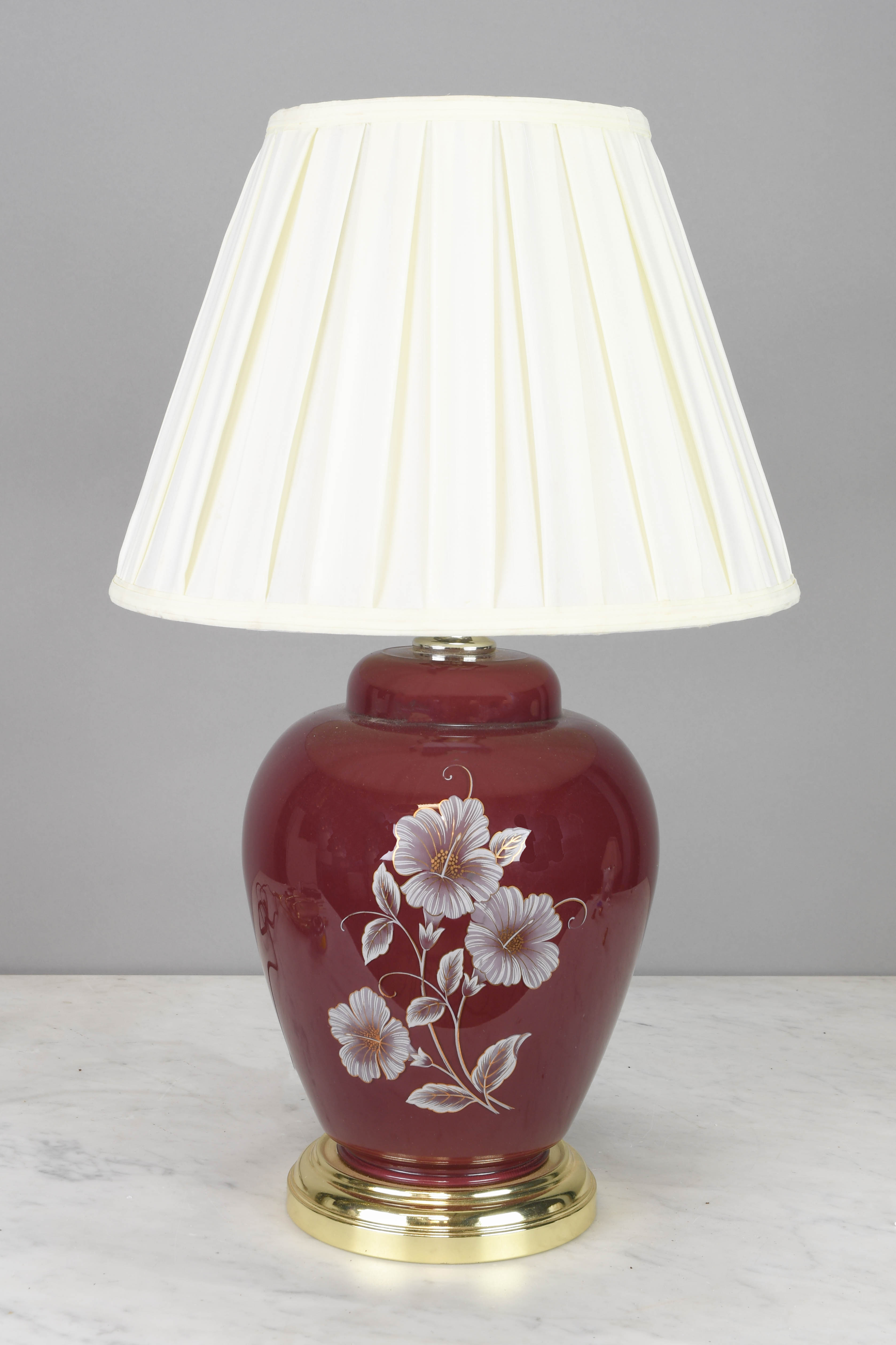 Painted Red Ceramic Table Lamp Table Lamps Collection City Knickerbocker Lighting Rentals