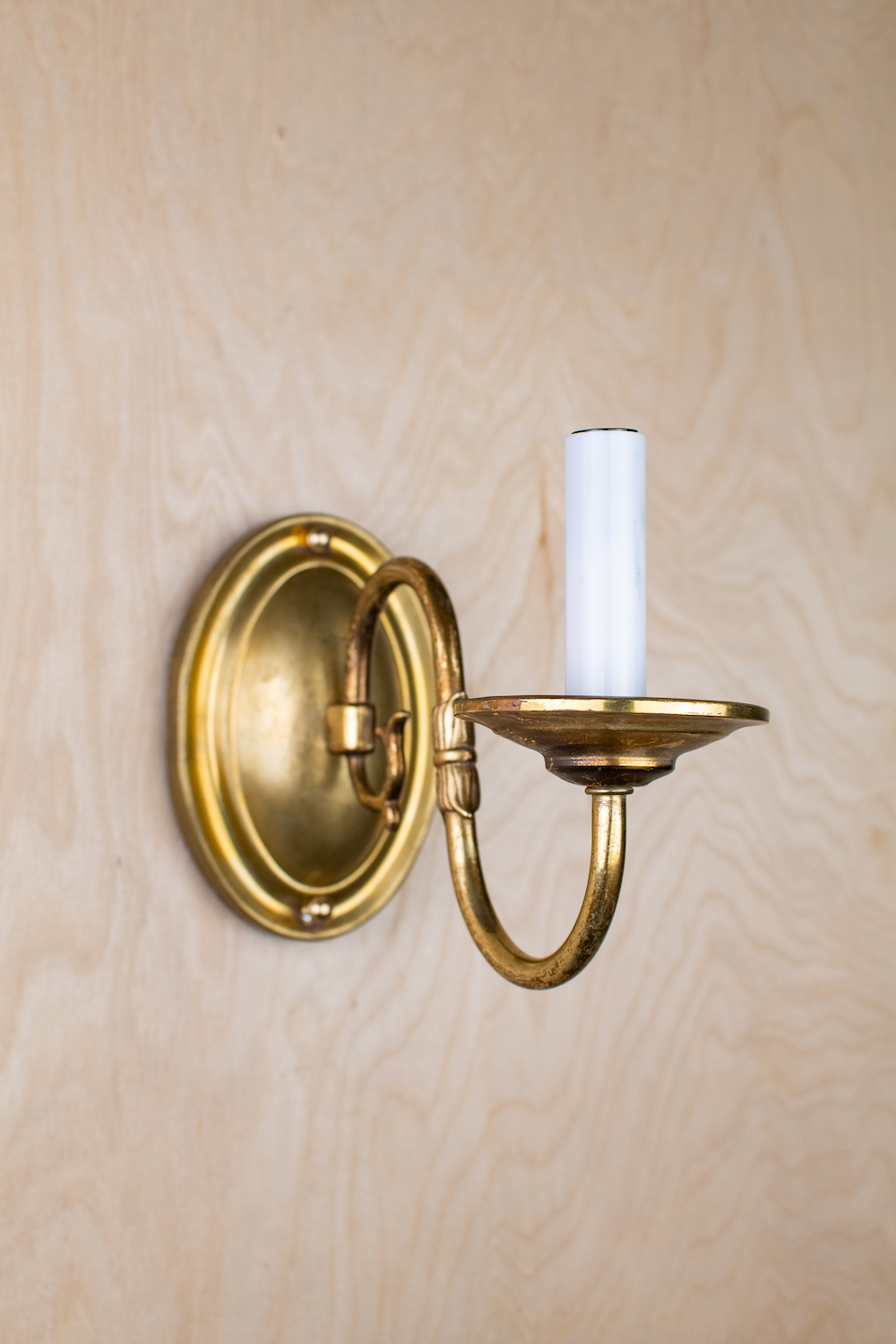 Traditional Curved Arm Brass Wall Sconce Wall Lights Collection