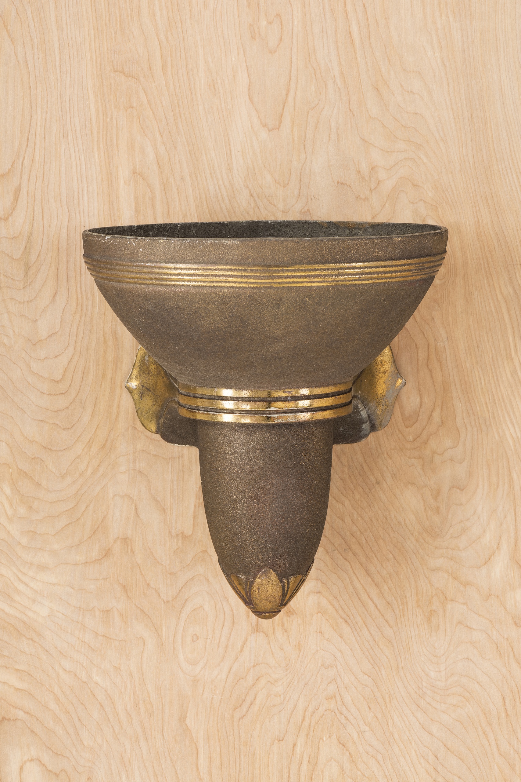 Gold Accented Bowl Wall Sconce Wall Lights Collection City