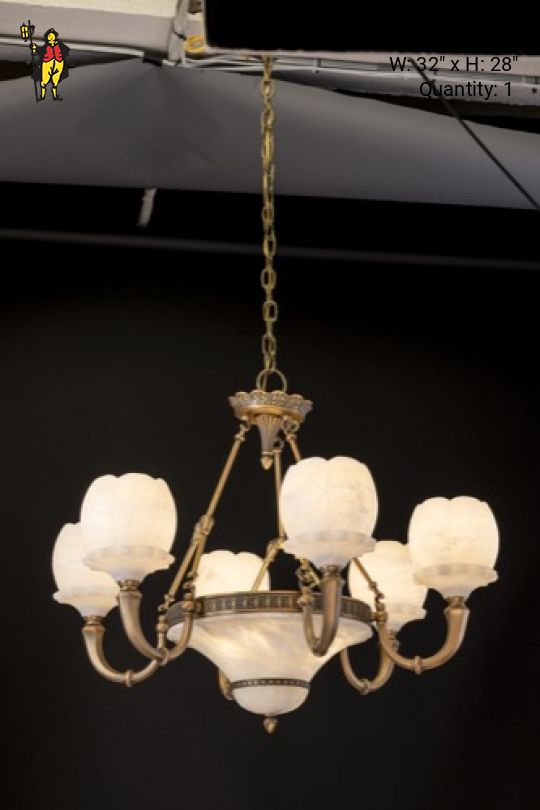 Inverted Bowl Chandelier