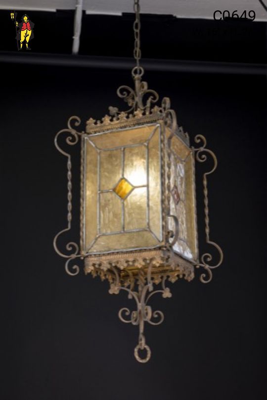Wrought Iron Hanging Lantern