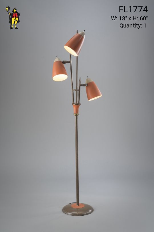 Three Light Art Deco Floorlamp