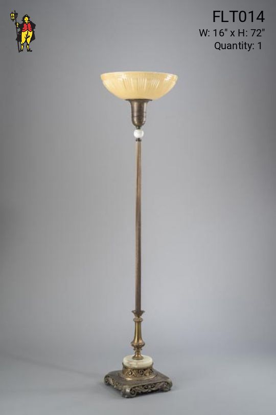 Antique Brass Torchère