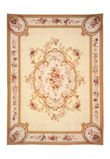 Center Medallion French Style Traditional Area Rug (8' x 10')