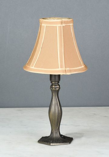 Brass Single Candle Plug In Cafe Table Lamp - Candelabra