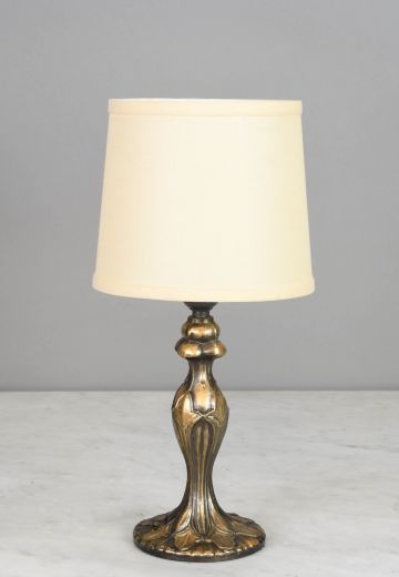 Antique Brass Plug In Cafe Table Lamp