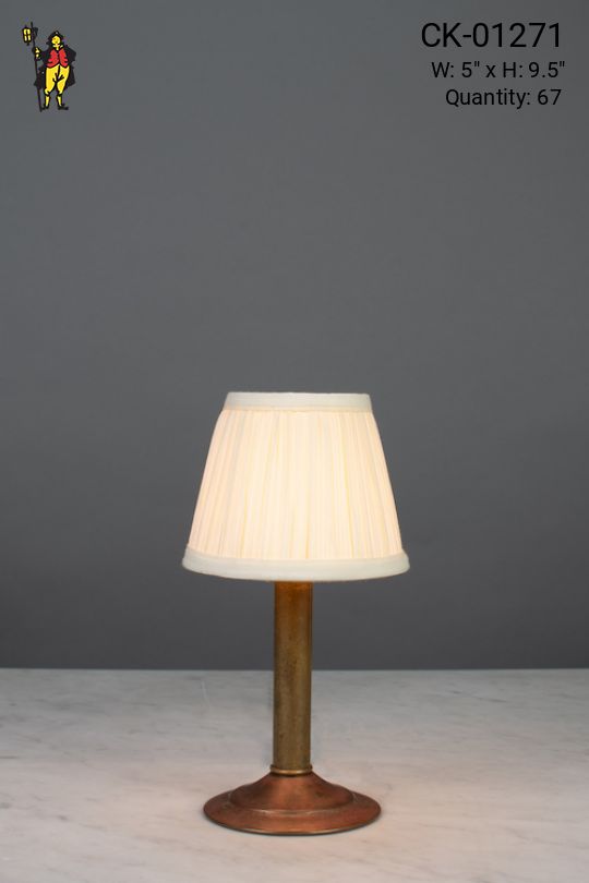 Simple Brass Plug In Cafe Table Lamp