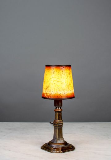 Bronze Plug In Cafe Table Lamp - Candelabra