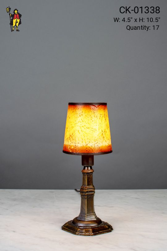 Bronze Plug In Cafe Table Lamp - Candelabra