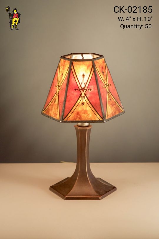 Bronze Plug In Cafe Table Lamp - Candelabra