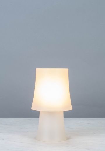 Small Plastic Plug In Cafe Table Lamp - Candelabra
