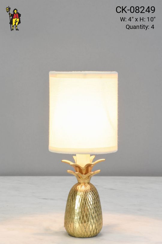 Pineapple Plug In Cafe Table Lamp - Candelabra