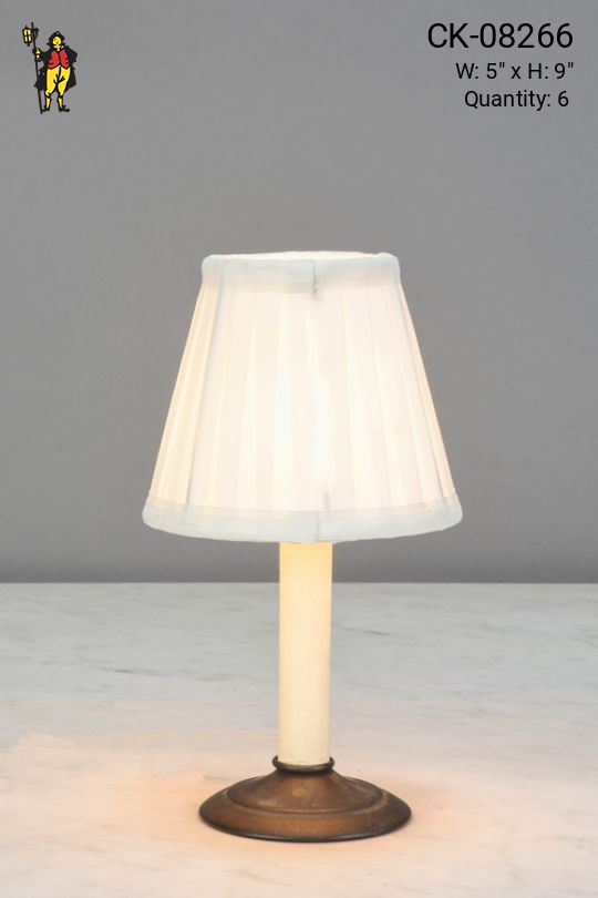 Single Candle Plug In Cafe Table Lamp - Candelabra