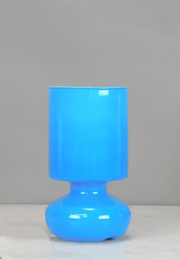 Blue Cafe Plug In Cafe Table Lamp - Candelabra