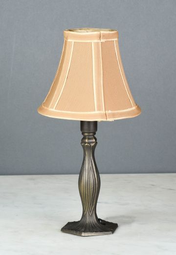 Brass Single Candle Plug In Cafe Table Lamp
