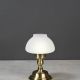 Antique Brass Mushroom Battery Operated LED Cafe Table Lamp #0