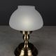 Antique Brass Mushroom Battery Operated LED Cafe Table Lamp #3