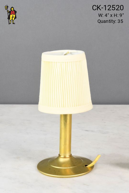 Simple Brass Plug In Cafe Table Lamp - Candelabra