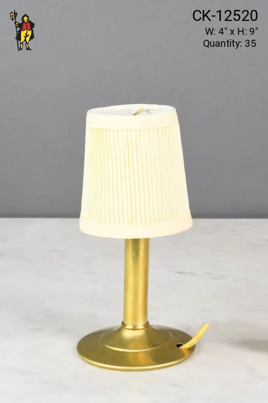 Simple Brass Plug In Cafe Table Lamp - Candelabra
