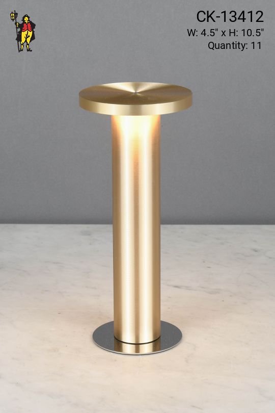 Brass Rechargeable LED Cafe Table Lamp